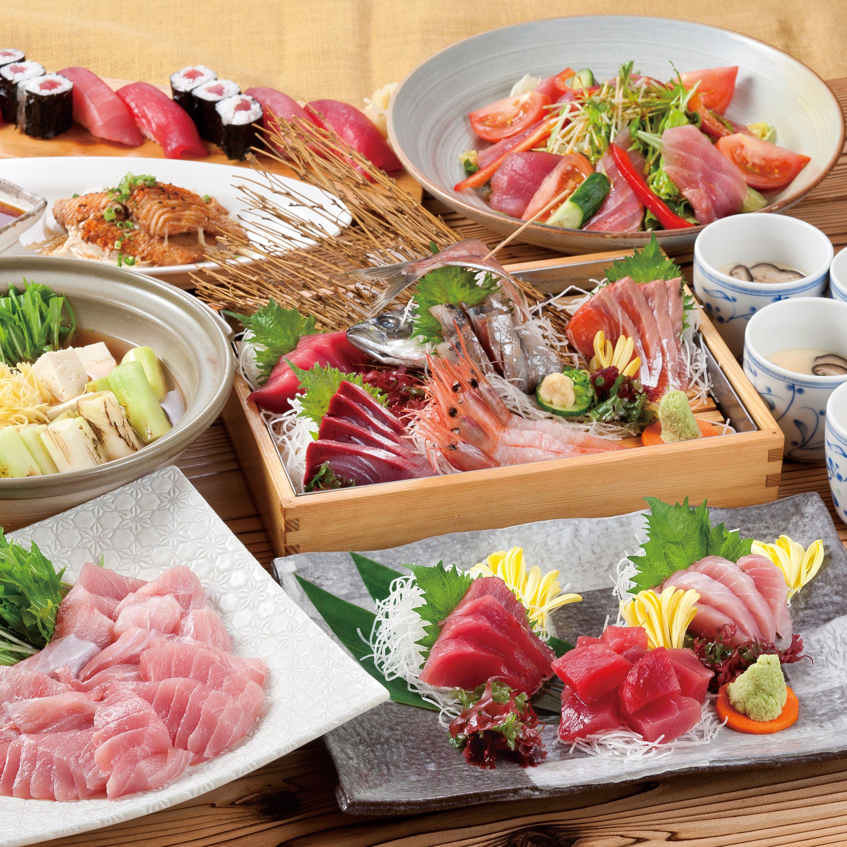 居酒屋　刺身と寿司　うおや一丁 新宿三光町店　／まぐろ／刺身／海鮮／寿司／ランチ